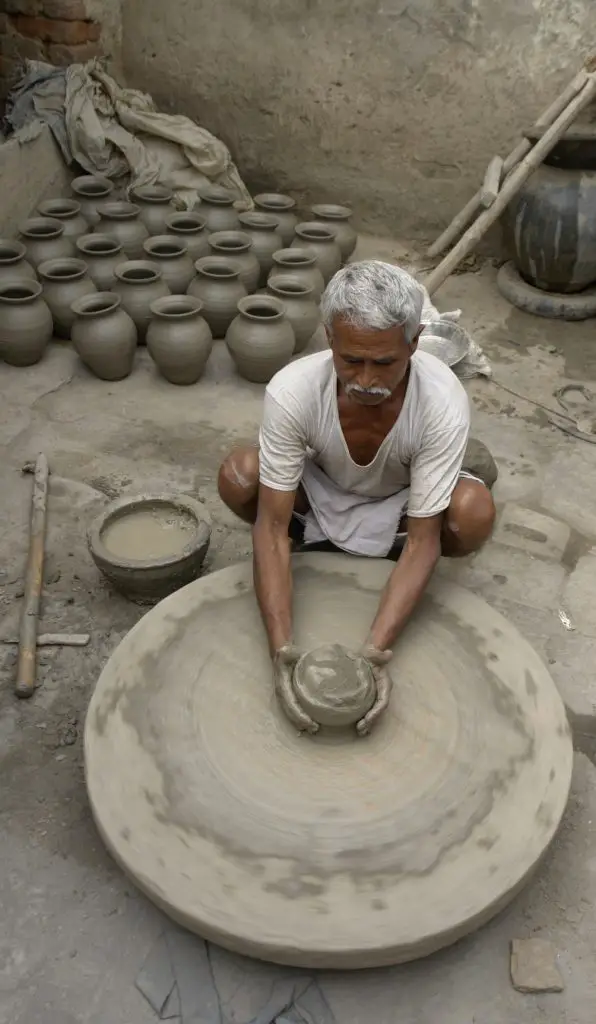 Marbling Pottery