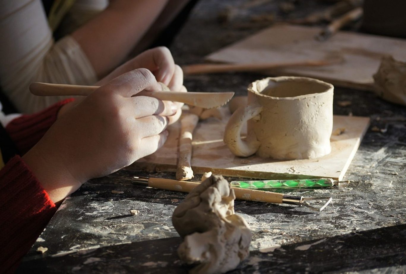 The Best Paint to Use with AirDry Clay Spinning Pots